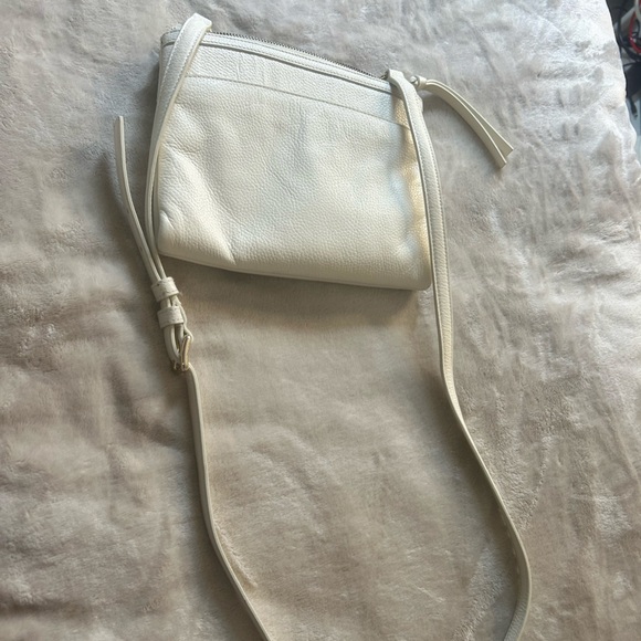Cole Haan White Leather Crossbody Bag - Picture 1 of 6